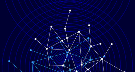 Abstract background. Light effect. Technology innovation, information-technology, digital-technology. For cover, poster, banner. Vector illustration EPS10
