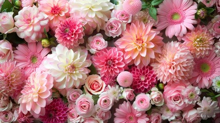 Festival celebrating pink flowers in bloom at the community park in spring