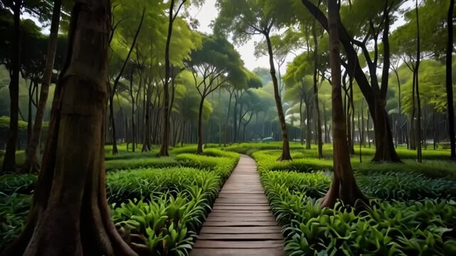 Green gardan in thailand