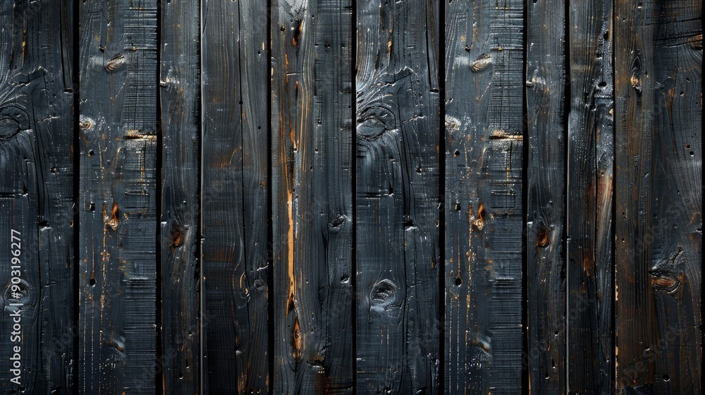 Aufkleber dark wood background with distinct grain patterns and texture