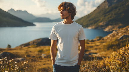 Man in White T-Shirt