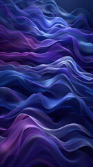 Obraz premium Fluid Shapes in Dark Color Palette