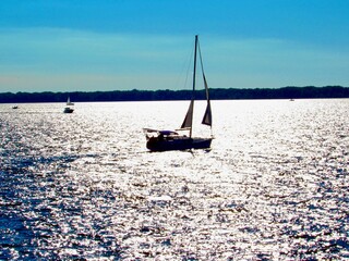 sailboat on the lake 