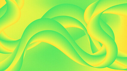 Vibrant abstract background featuring fluid green and yellow wave patterns, noise, enhancing modern design projects, presentations, and digital artworks.