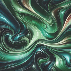 Fototapeta premium Background of liquid marbling paint texture. AI-generated wallpaper with an intense color mix and an abstract painting style