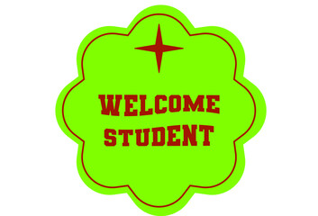 welcome sticker