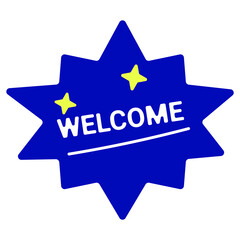 welcome sticker