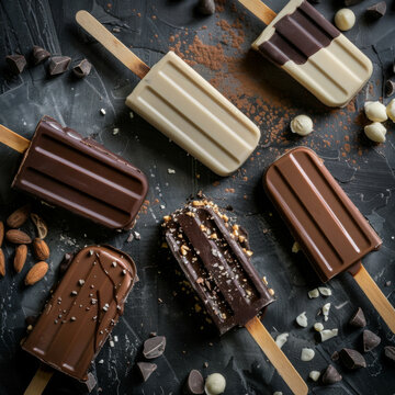 gourmet chocolate covered ice cream bars