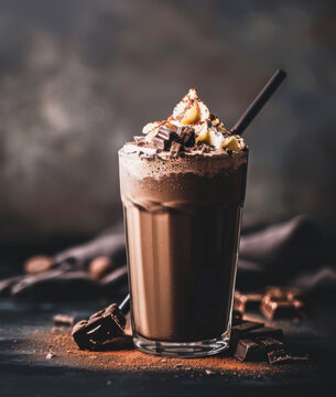 gourmet chocolate milkshake