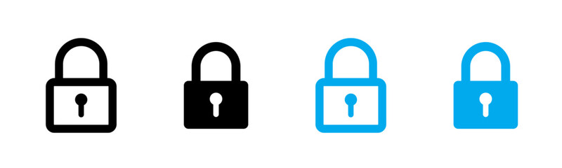 Lock icon set