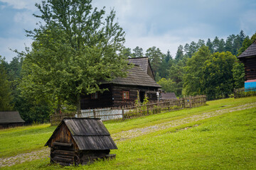 An old cottage in Slovakia, a rural atmosphere.