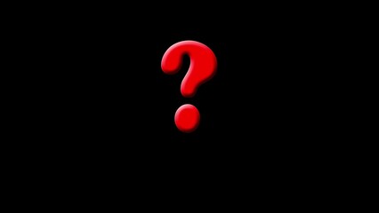 Question mark icon in 3d style. Business concept question.