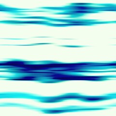 Modern summer thin line striped blur wash seamless pattern background for trendy beach wear and coastal living designs. Repeatable alcohol ink bleed effect in blue white indigo colors