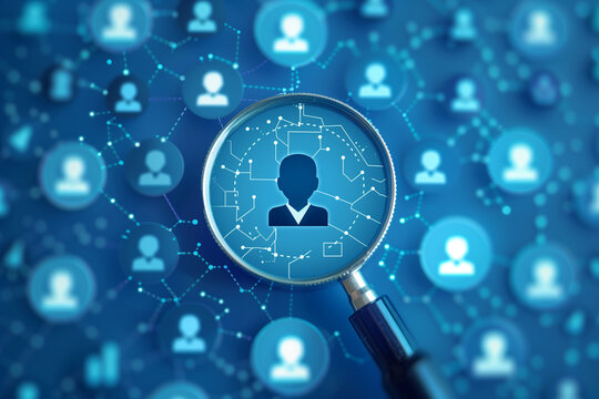 employee recruitment digital concept. company hiring, talent searching, HR talent pool