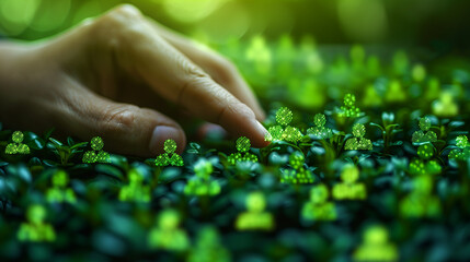 Business Customer Network. Global Digital Data Concept