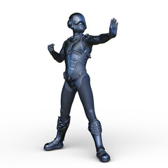 サイバーマン　3DCGレンダリング