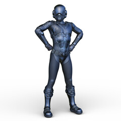 サイバーマン　3DCGレンダリング