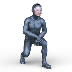 サイバーマン　3DCGレンダリング