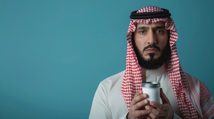 Portrait of a Thoughtful Man in Traditional Attire