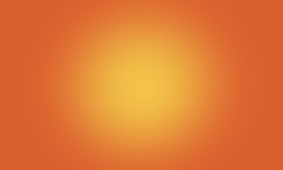 Orange gradient. Background with radial gradient. For presentation and attention-grabbing.
