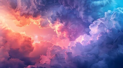 Abstract image of gradient clouds