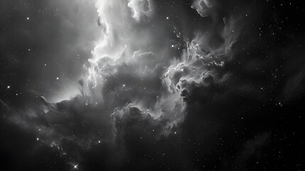 Celestial black backgrounds for cosmic imagery