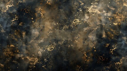 Obraz premium A dramatic textured background featuring rich tones of black, gold, and earthy hues, perfect for creative projects and design work. 