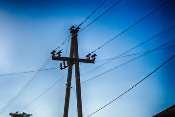 Fototapeta premium Power line and wires