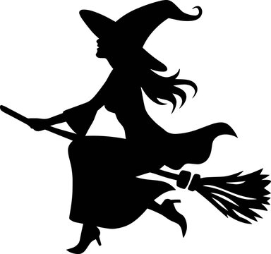 recommend clip art: witch on a broom