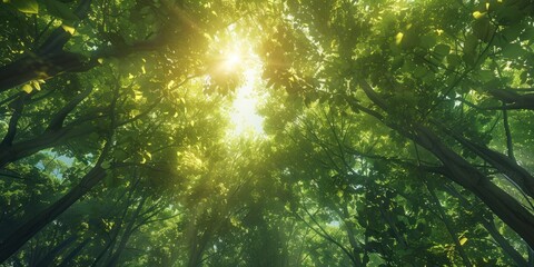 Fototapeta premium Sunlight Through the Trees