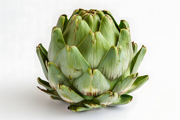 Fototapeta premium Whole Artichoke vegetable on a white background
