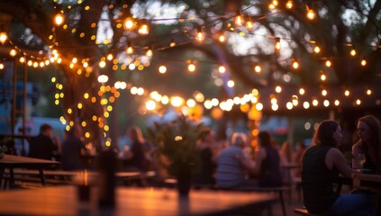 Cozy Evening at a Patio