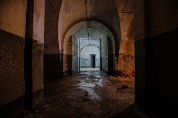 Obraz premium Old dark creepy abandoned fortress