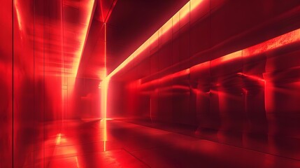 Abstract red light art