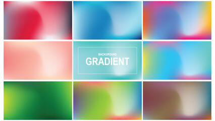 abstract background gardient vector set