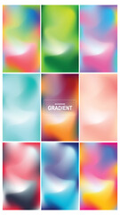 abstract background gardient vector set