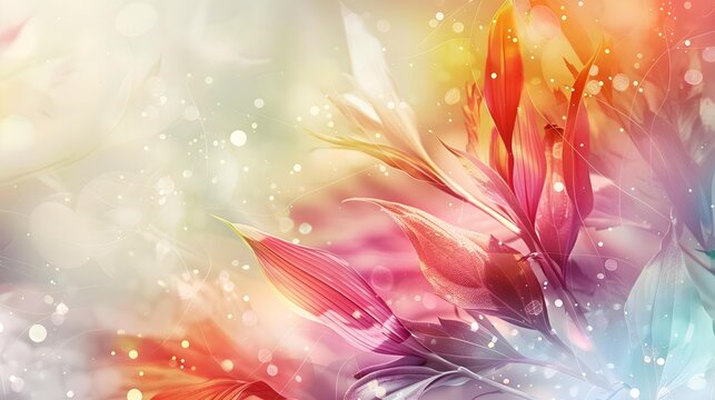 Light and soft floral abstract background