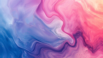 Energetic Summer Vibes - Vibrant Liquid Color Flow Abstract Background with Pink, Blue, Purple, and Red Grainy Texture for Banner Design