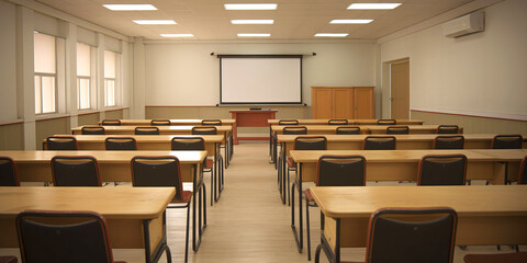 empty classroom