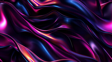 Obraz premium Liquid Wave Abstract on Dark Dynamic Gradient Background