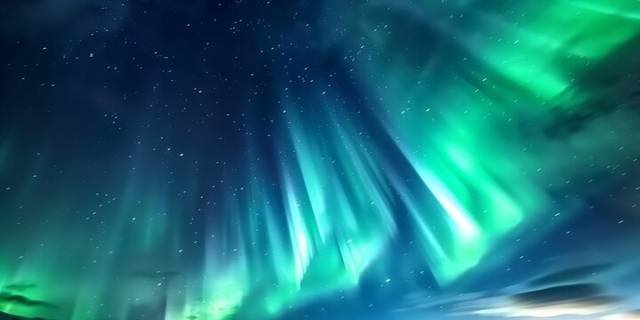 A large number of bright stars in the night sky. Concept of astronomy and space