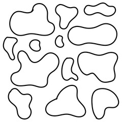 Set of empty comic speech bubbles Hand drawn doodle cartoon stickers. Vector illustration.