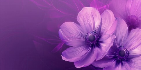Obraz premium Vibrant Purple Blooms. Springtime aesthetic concept