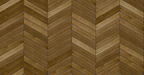 Wood parquet Chevron seamless tiles texture