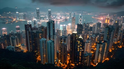 Fototapeta premium Urban explorer in Hong Kong, China