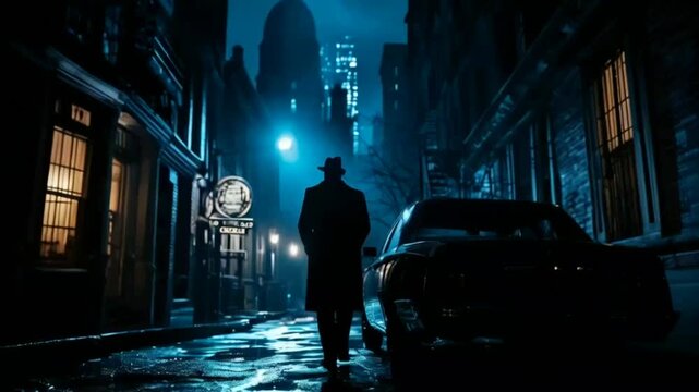 person in the night