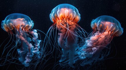 Obraz premium Lions Mane Jellyfish Cyanea capillata