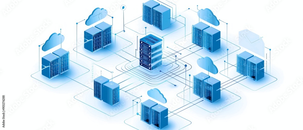Poster cloud storage technology and online data storage, cloud computing