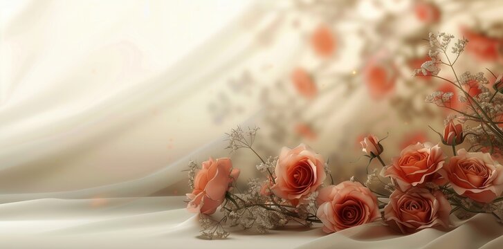 In Loving Memory. Serene background for commemorating loved ones