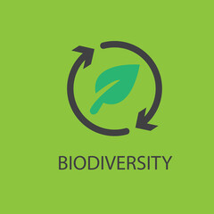 Biodiversity concept icon. Natural ecosystem protection idea thin line illustration